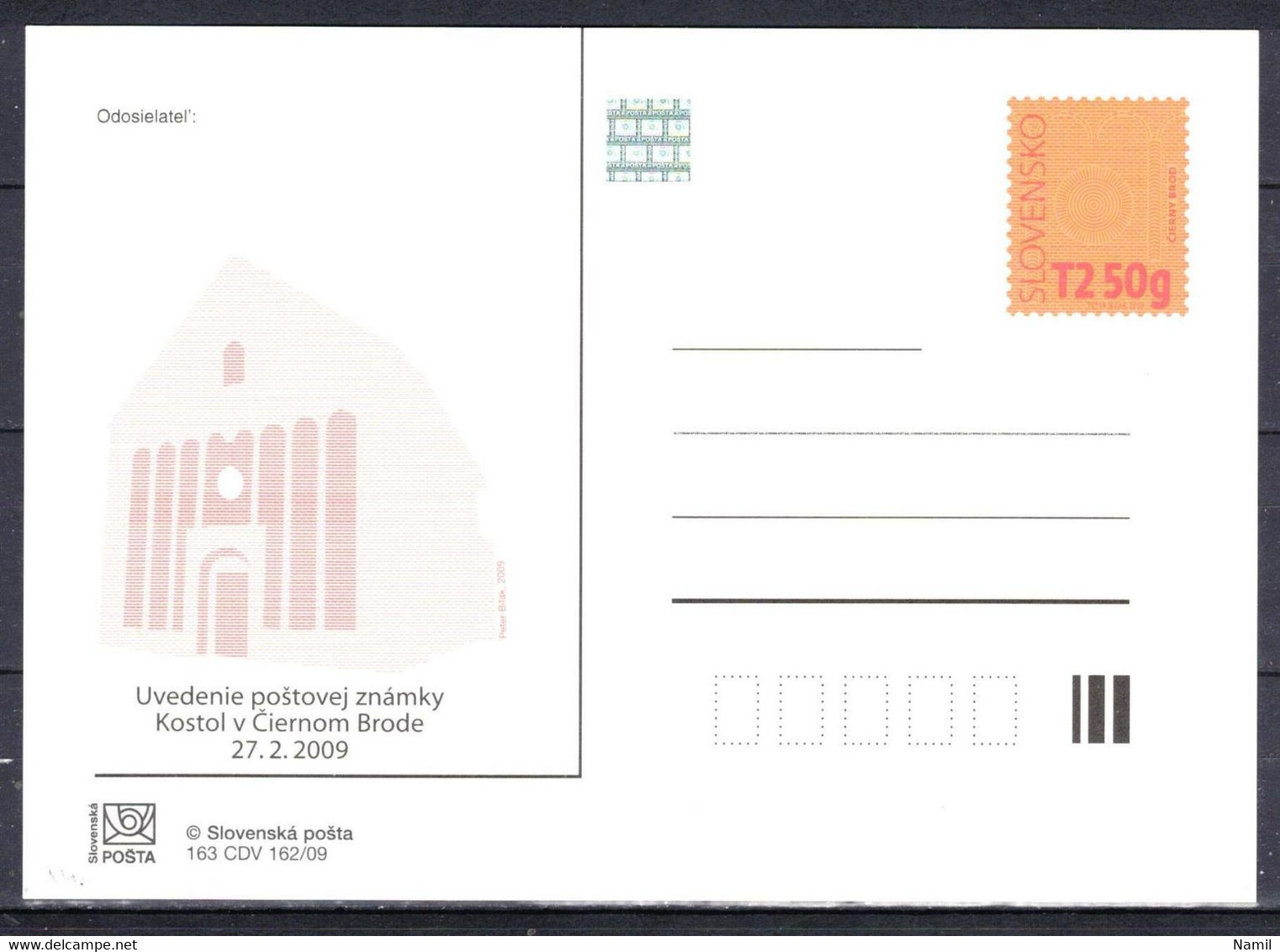 Slovaquie 2009 Entier (CDV 163) - Postkaarten