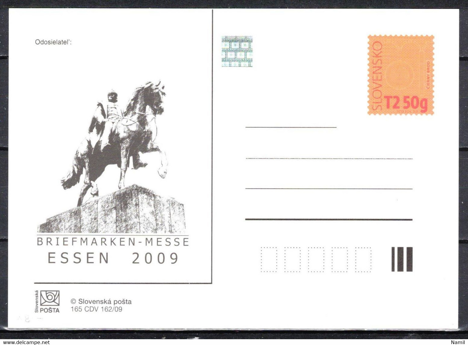 Slovaquie 2009 Entier (CDV 165) - Postkaarten