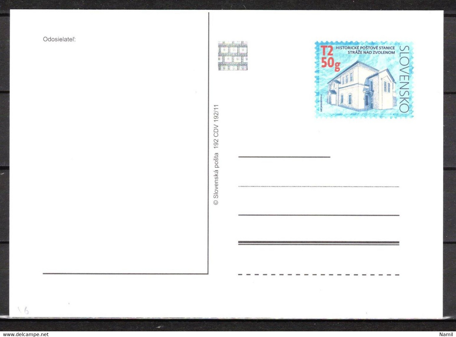 Slovaquie 2011 Entier (CDV 192) - Cartoline Postali