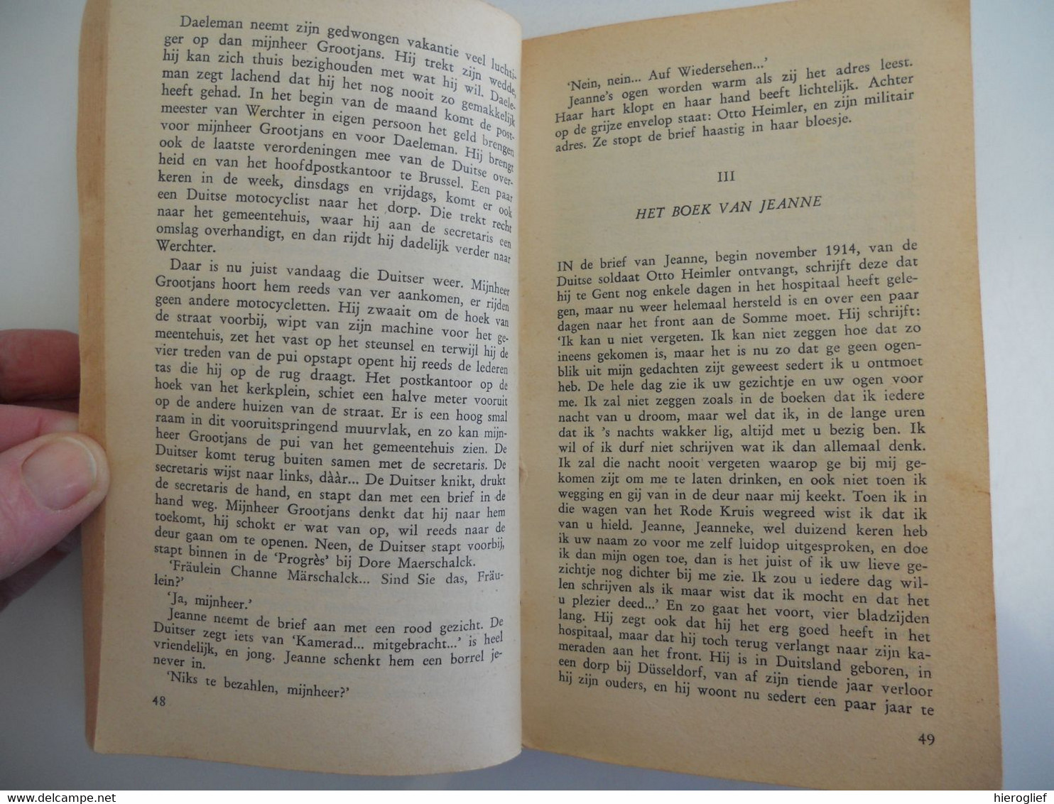 DAAR IS EEN MENS VERDRONKEN Door ERNEST CLAES Zichem Scherpenheuvel  Oorlog Proza - Oorlog 1914-18