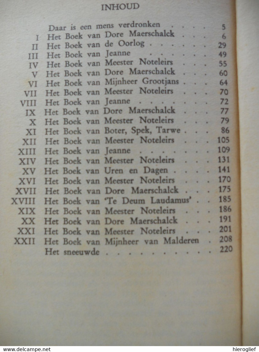 DAAR IS EEN MENS VERDRONKEN Door ERNEST CLAES Zichem Scherpenheuvel  Oorlog Proza - Guerra 1914-18