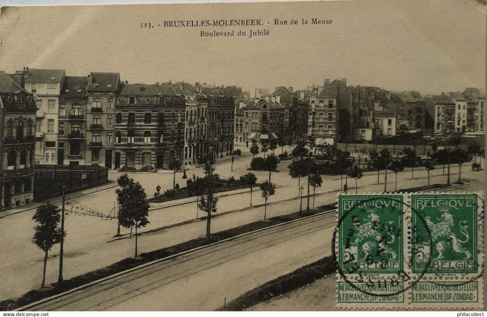 Bruxelles - Molenbeek // Rue De La Meuse - Boulevard Du Jubile 1913? - Molenbeek-St-Jean - St-Jans-Molenbeek