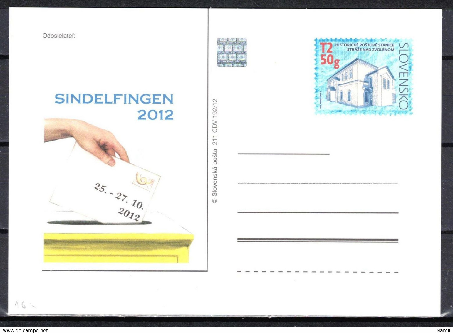 Slovaquie 2012 Entier (CDV 211) - Cartes Postales