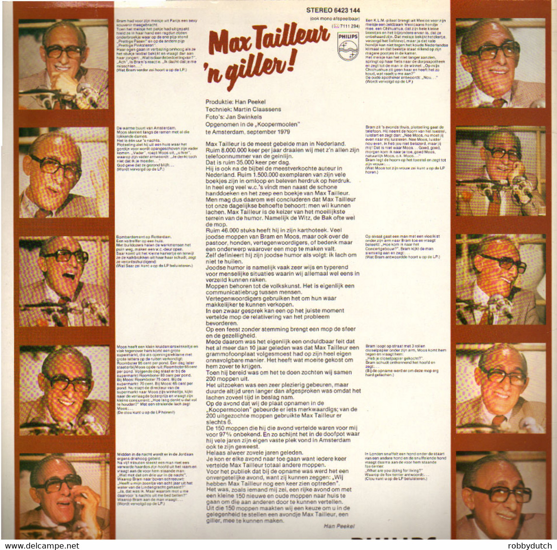 * LP *  MAX TAILLEUR - ' N GILLER (Holland 1979 EX!!) - Humor, Cabaret