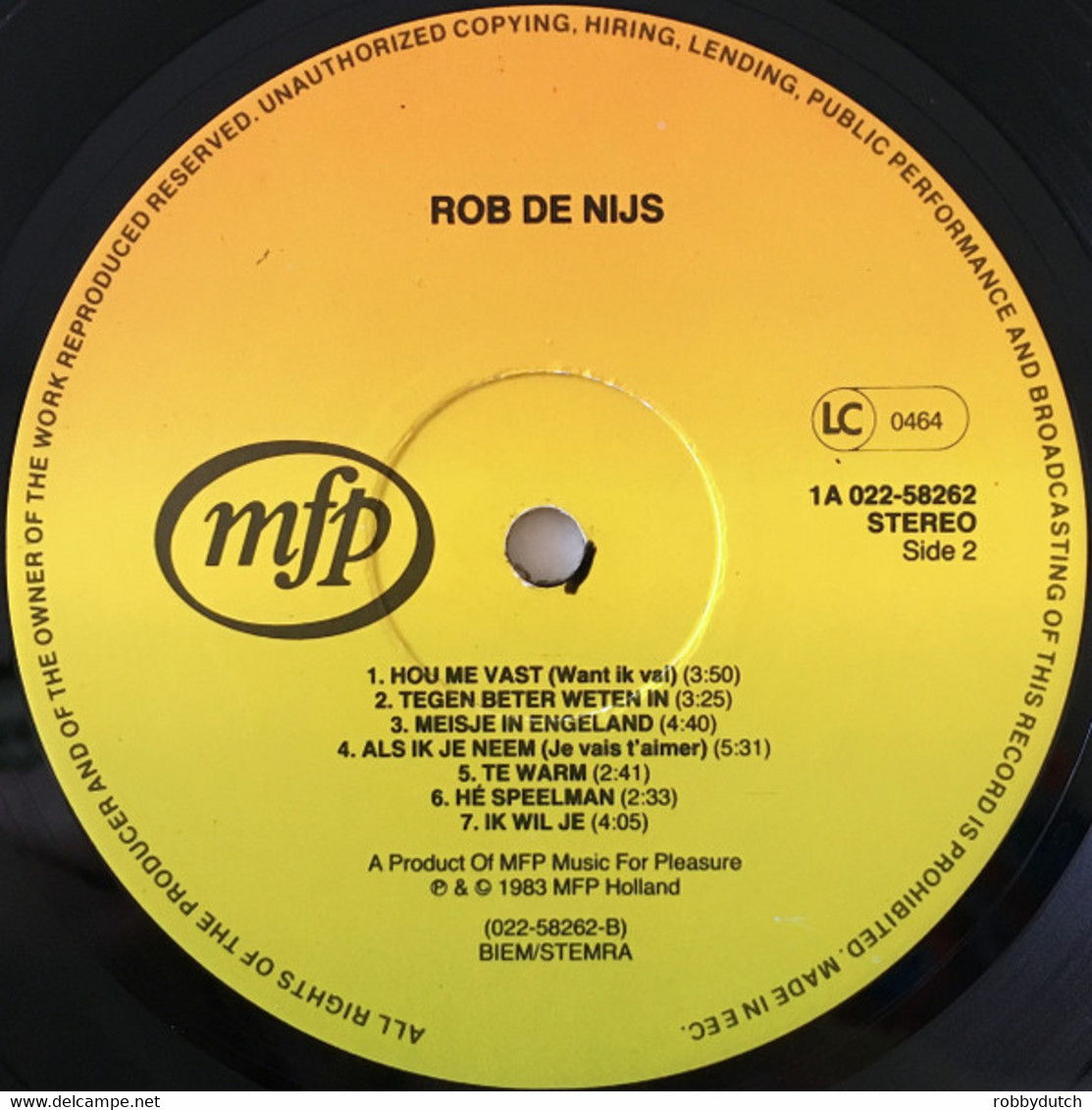 * LP *  ROB DE NIJS - SAME (Europe 1983 EX-!!!) - Autres - Musique Néerlandaise