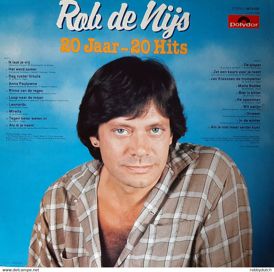 * LP *  ROB DE NIJS - 20 JAAR - 20 HITS - Andere - Nederlandstalig