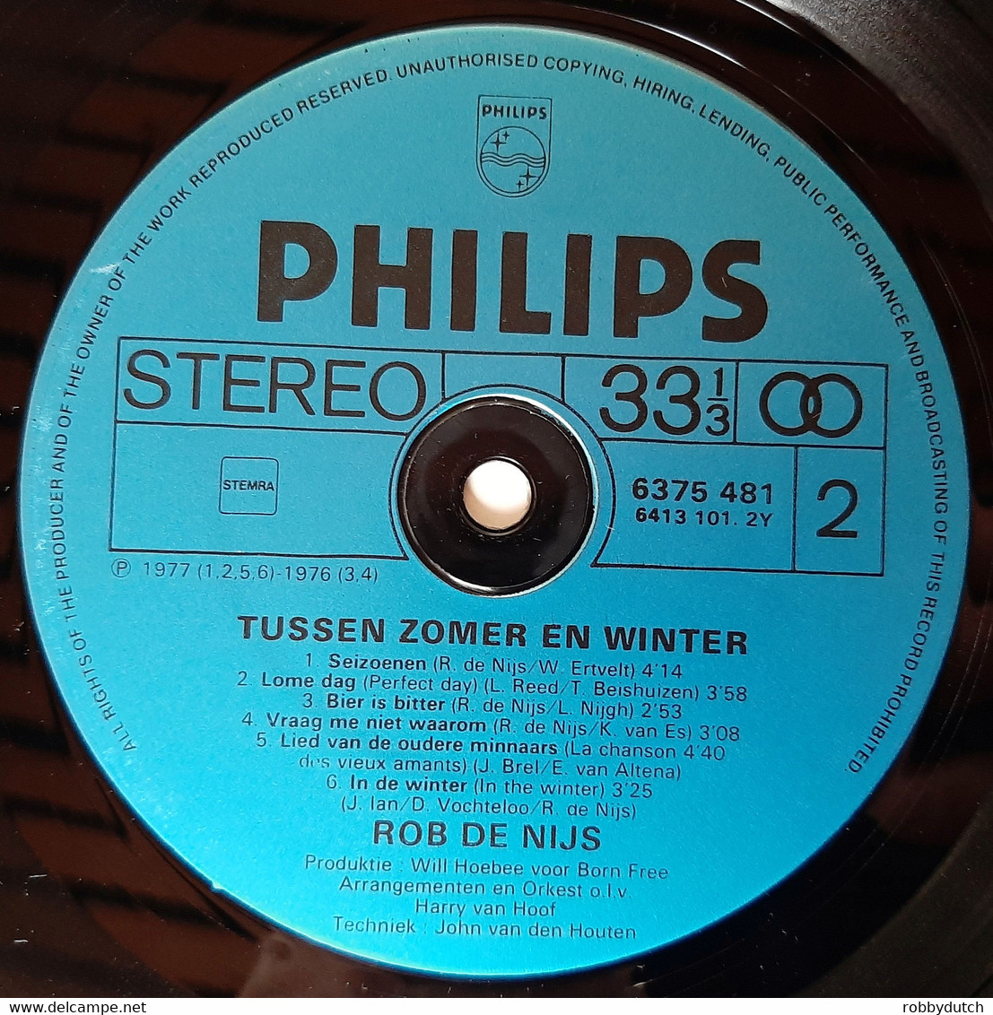 * LP *  ROB DE NIJS - TUSSEN ZOMER EN WINTER (MFM) - Autres - Musique Néerlandaise