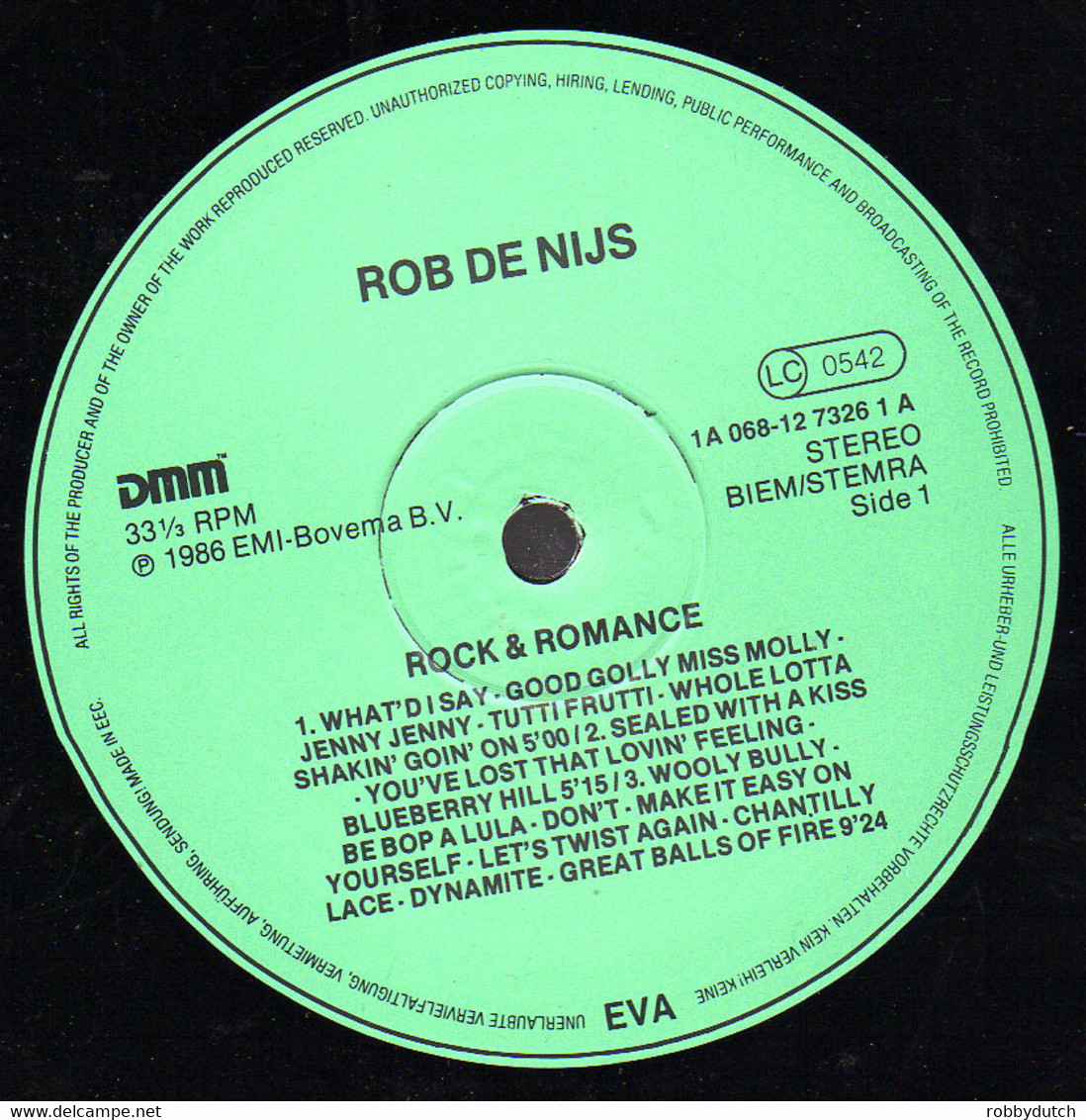 * LP *  ROB DE NIJS - ROCK AND ROMANCE - Autres - Musique Néerlandaise