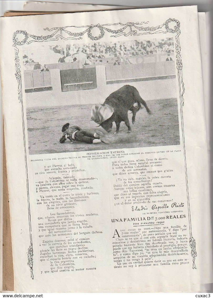 Tauro Signo De Abril , MADRID 11 Avril 1915 , équipe De Foot De BILBAO - Unclassified