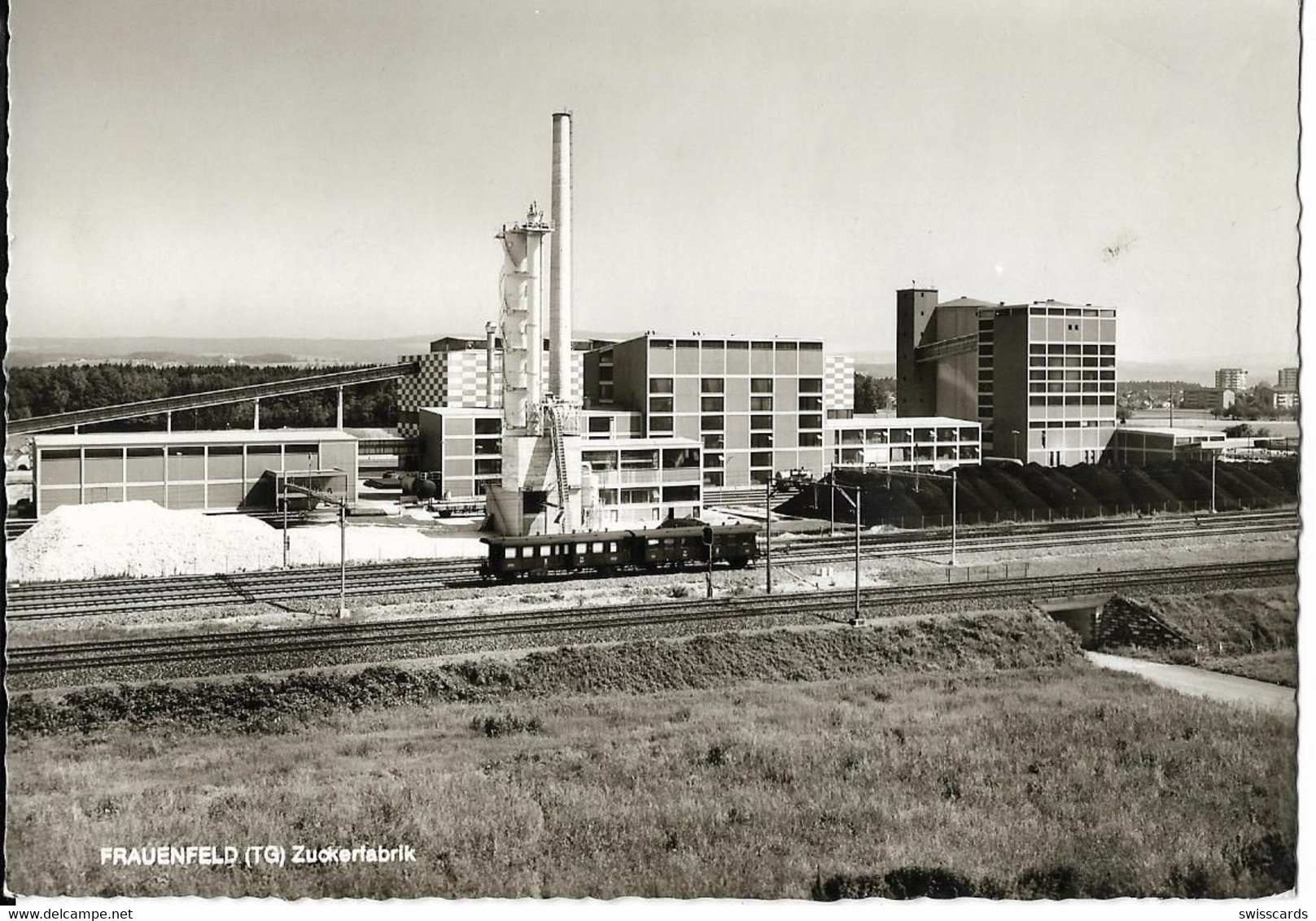 FRAUENFELD: Zuckerfabrik, SBB Zugwagen 1974 - Frauenfeld