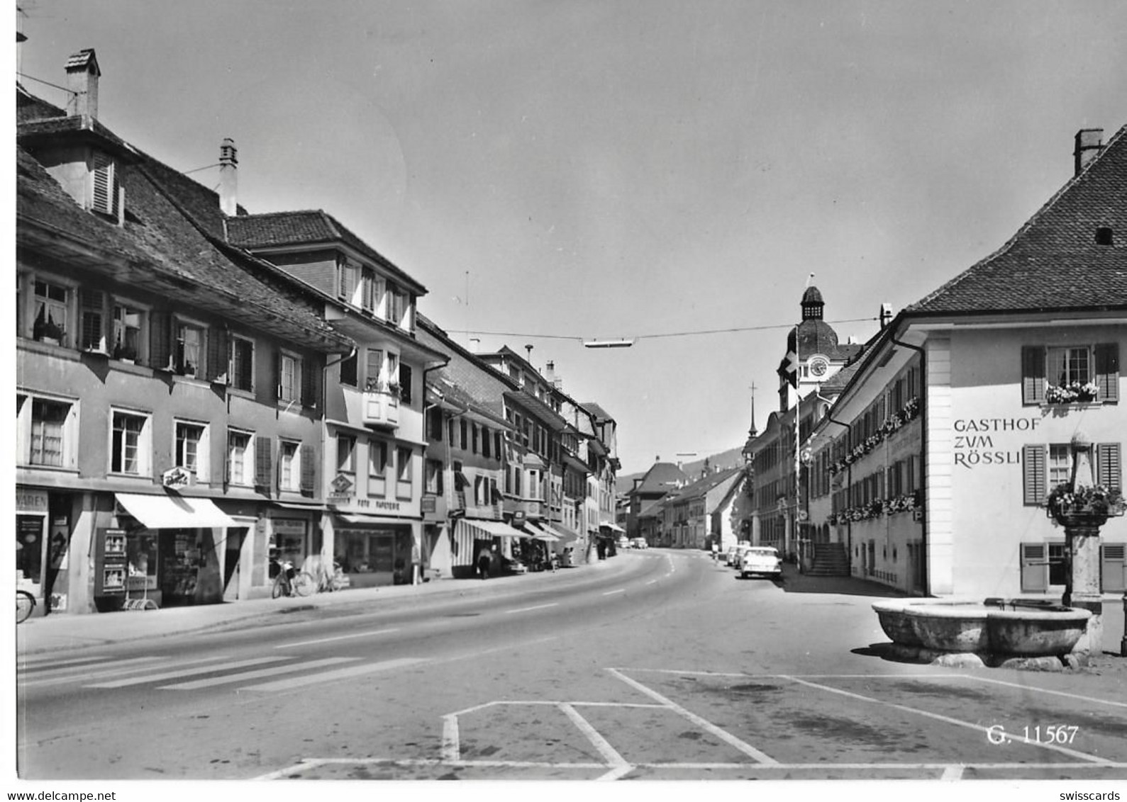 BALSTHAL: Dorfpassage Mit Geschäften Und Oldtimer 1968 - Balsthal