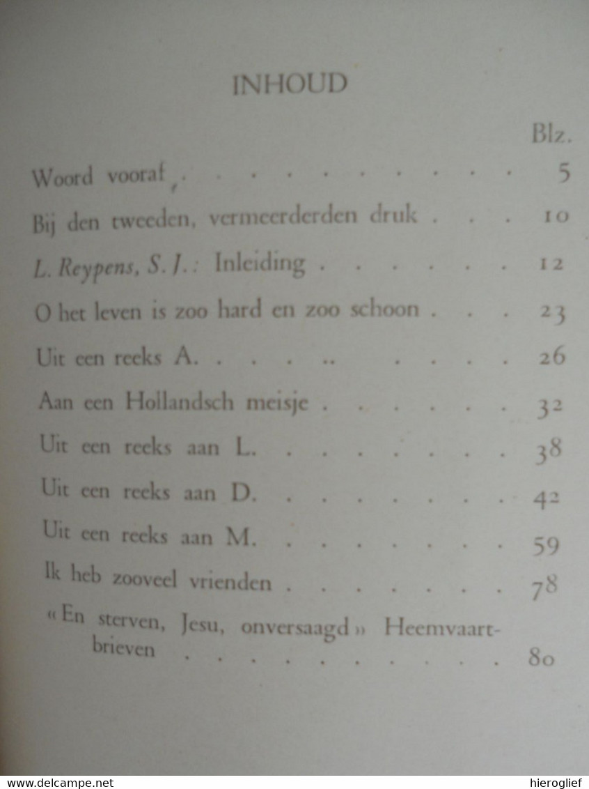 ZOO HARD EN ZOO SCHOON - Uit De Brieven Van Jeanne Vande Putte Ath Blankenberge Dichteres - Oorlog 1914-18