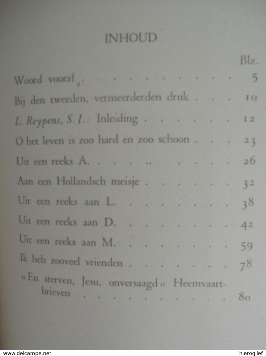ZOO HARD EN ZOO SCHOON - Uit De Brieven Van Jeanne Vande Putte Ath Blankenberge Dichteres - Weltkrieg 1914-18
