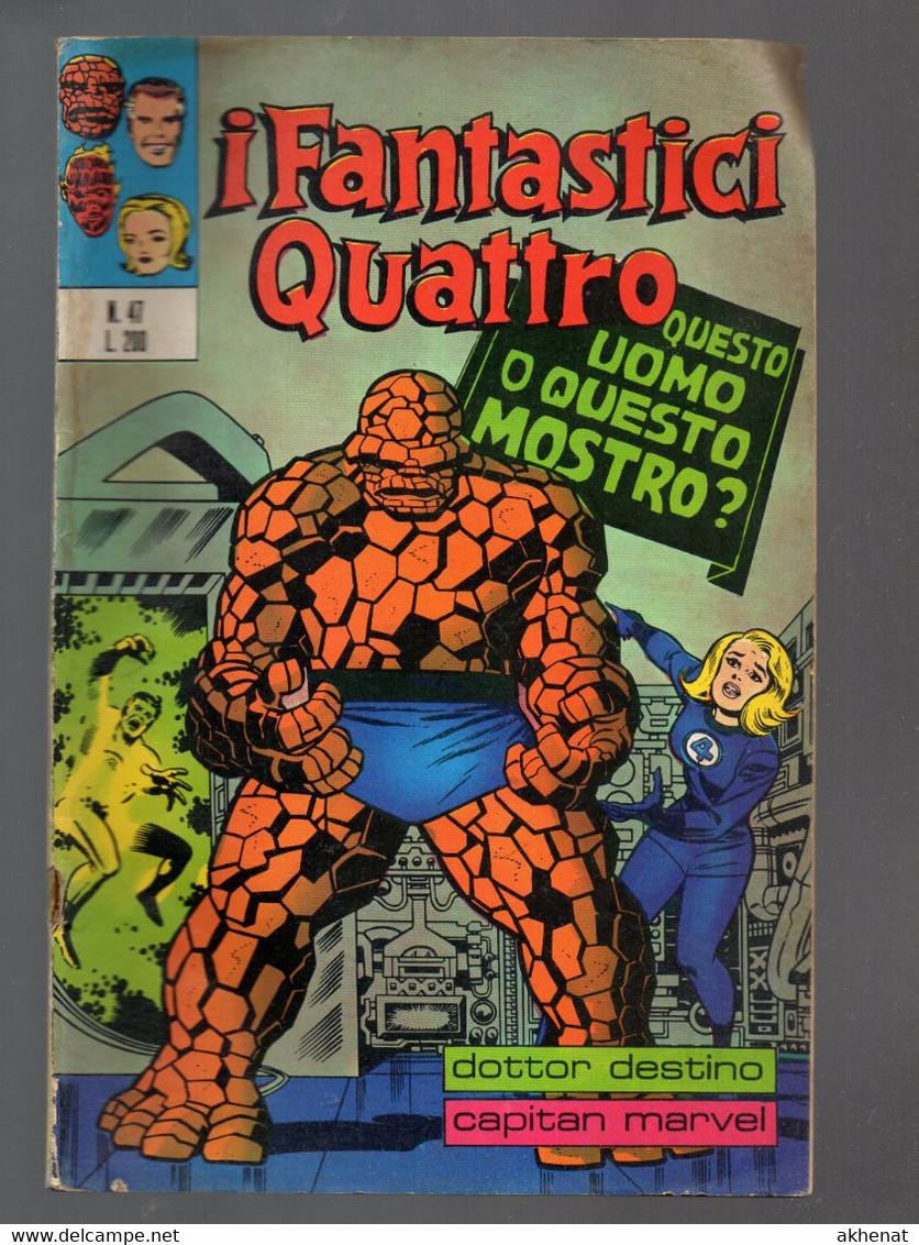 BIG - I FANTASTICI QUATTRO Ed. Corno N. 47 Con Dottor Destino E Capitan Marvel. Usato Poco Fresco - Super Héros