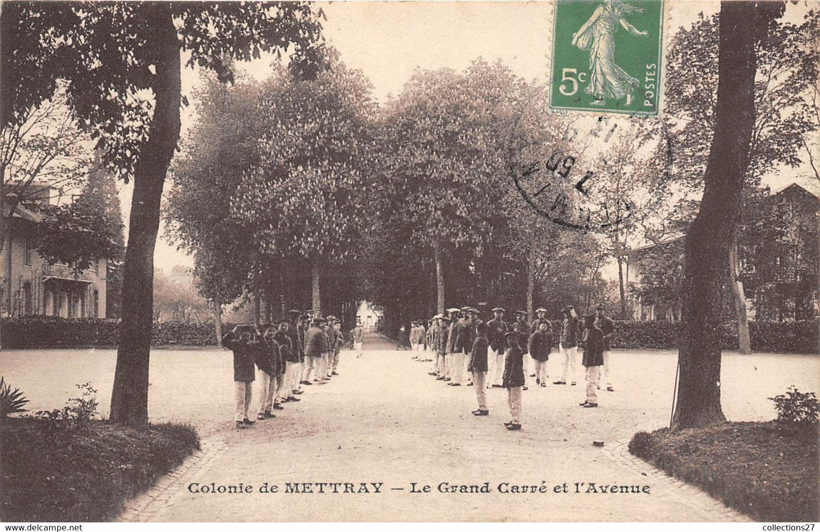 37-METTRAY- COLONIE DE METTRAY- LE GRAND CARRE ET L'AVENUE - Mettray