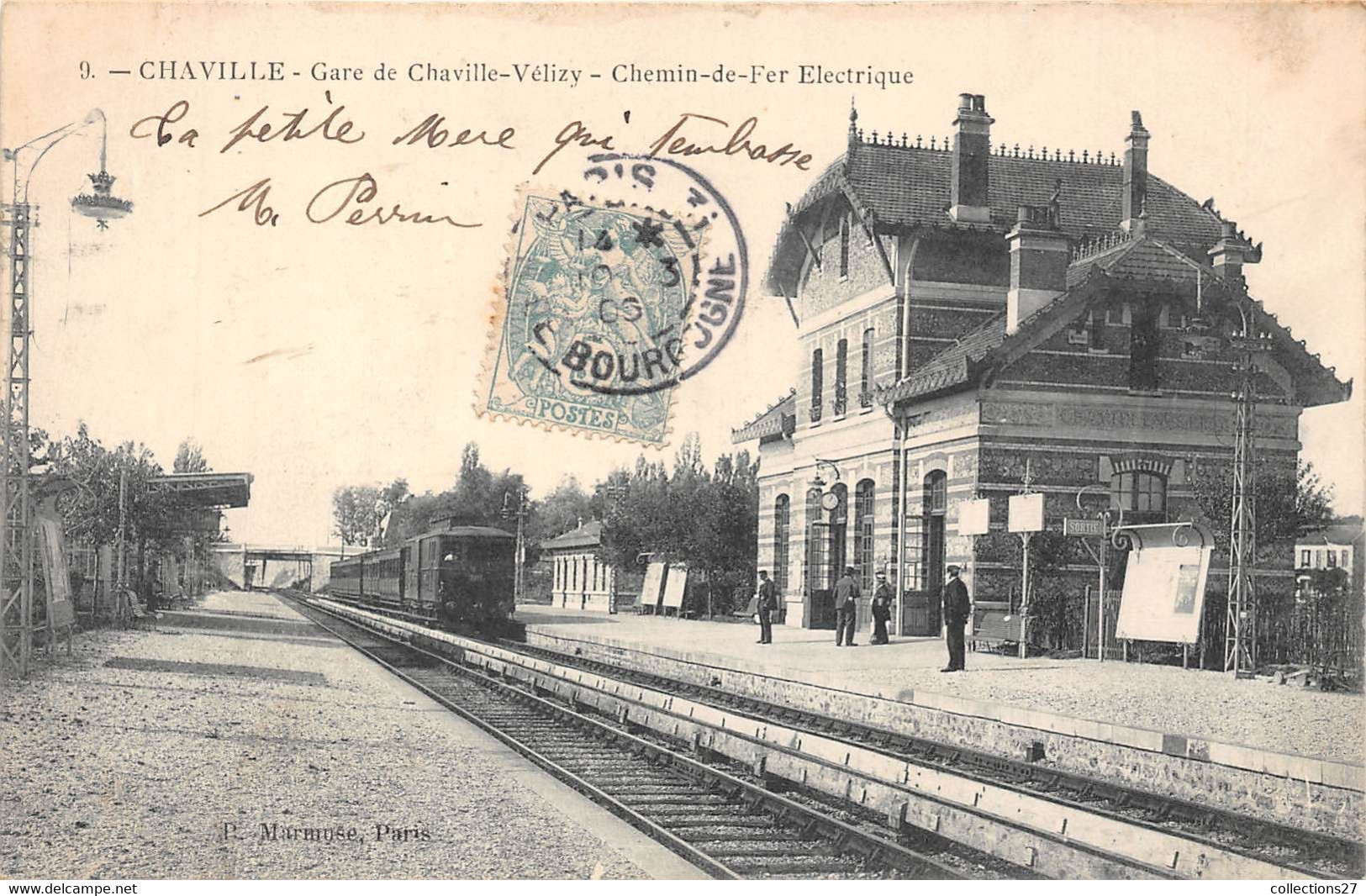 92-CHAVILLE- GARE DE CHAVILLE- VELIZY- CHEMIN DE FER ELECTRIQUE - Chaville