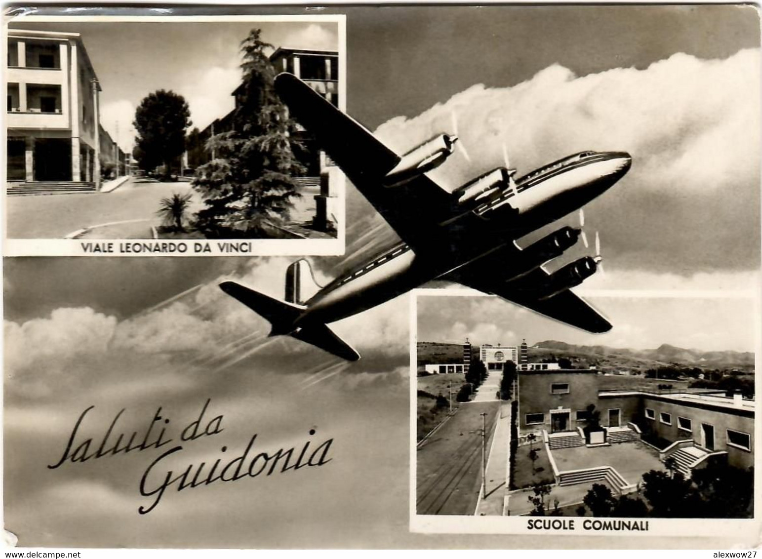 Guidonia 1954 Saluti Da ..Viaggiata - Guidonia Montecelio