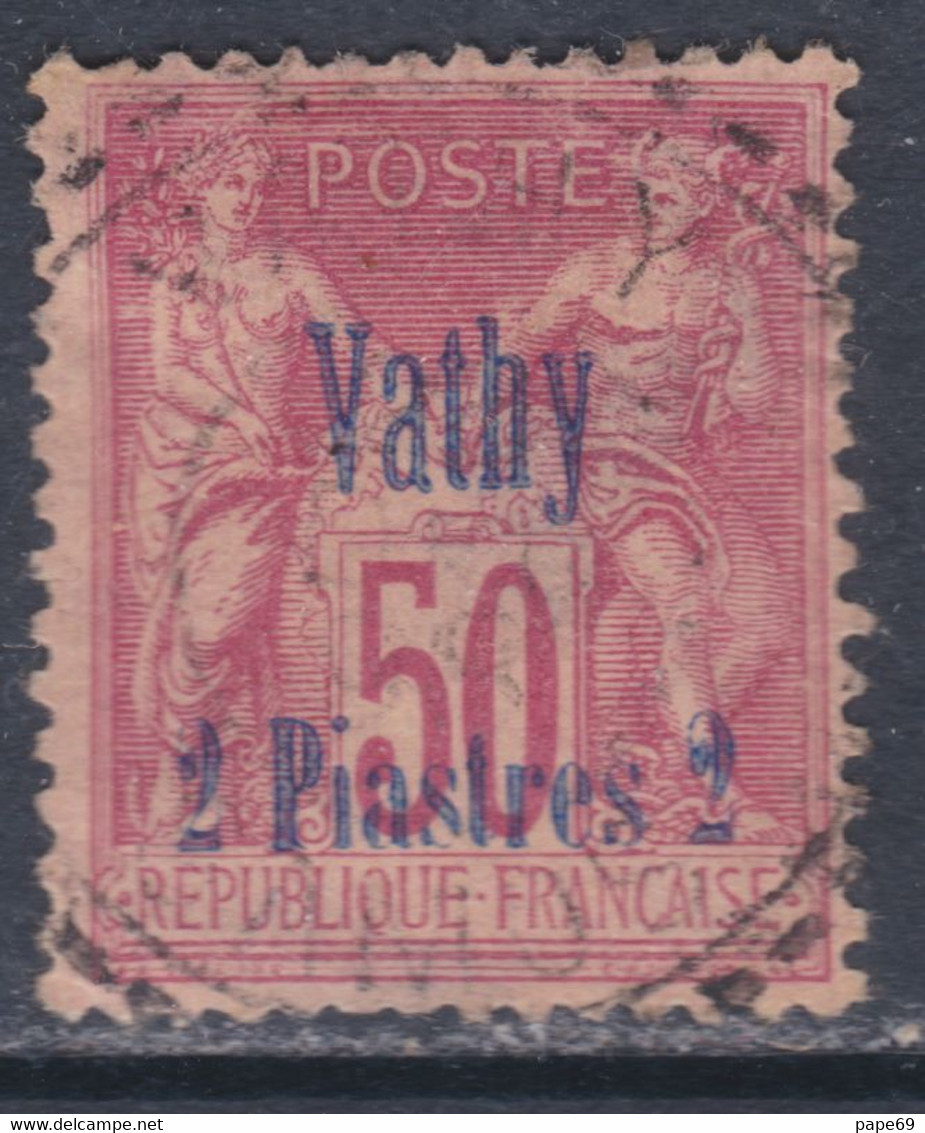 Vathy N° 8 O 2 Pi Sur 50 C. Rose  Oblitération Légère, Sinon   TB - Used Stamps