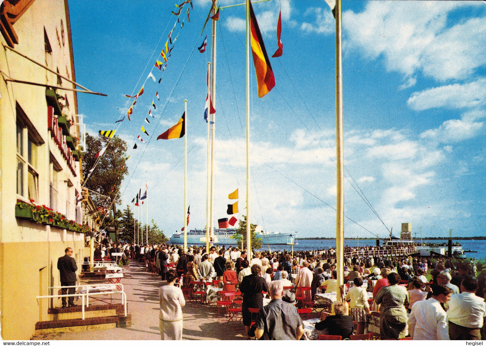 1967, Deutschland, Wedel, "Willkomm - Höft", Schiffsbegrüßungs - Anlage - Pinneberg