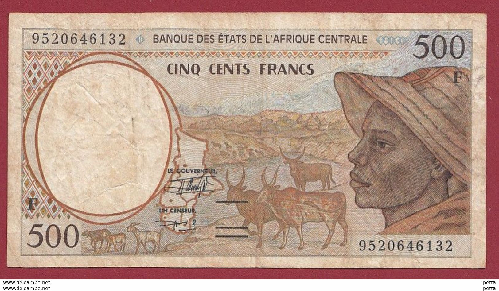 République Centrafricaine-- 500 Francs 1994 (Sign 16) Dans L 'état (11) - Central African Republic