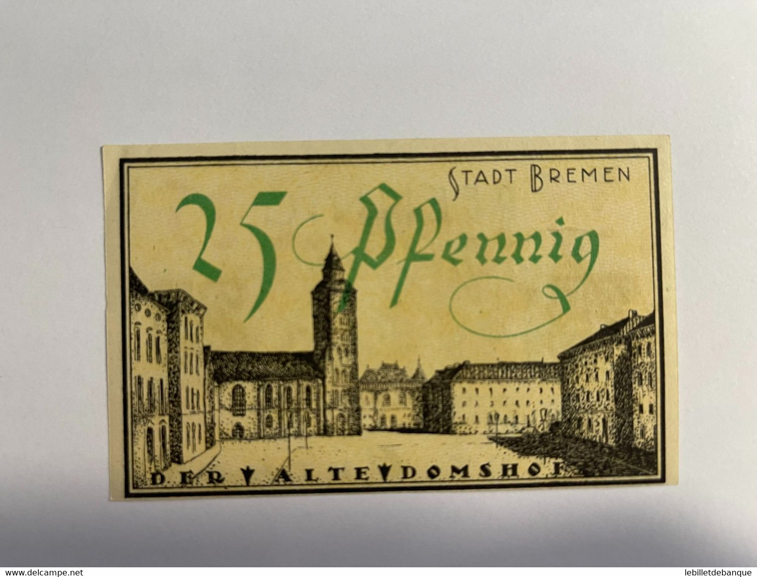 Allemagne Notgeld Bremen 25 Pfennig - Collections