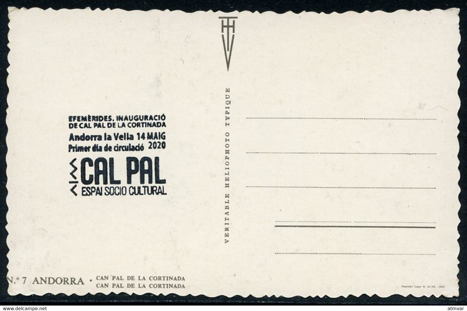 ANDORRA ANDORRE (2020) Carte Maximum Card CAL PAL Cortinada, Espai Socio Cultural, Museum, Musee, Museo - Otros & Sin Clasificación