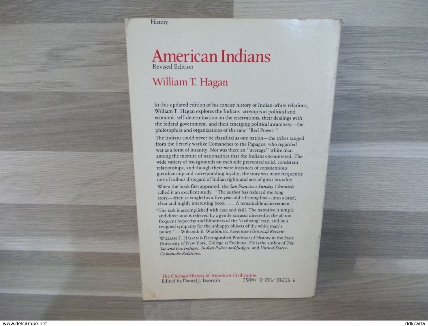 Boek - American Indians - Revised Edition - William T. Hagan - 1950-Maintenant