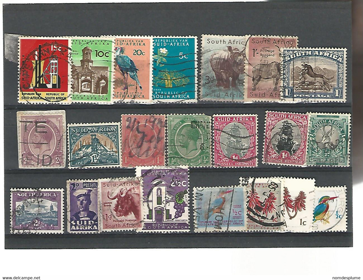 55270 ) Collection South Africa King Postmark - Verzamelingen & Reeksen