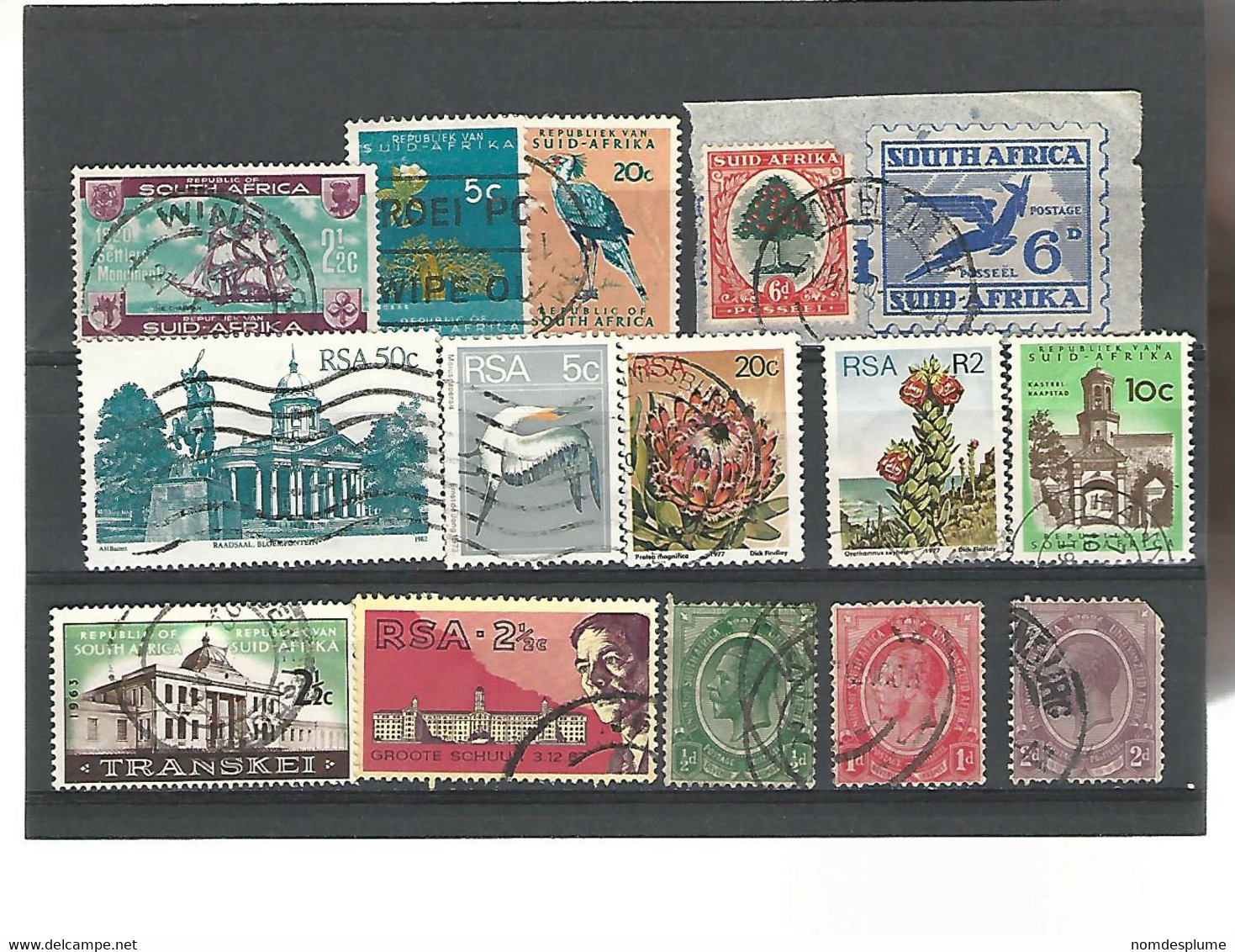 55274 ) Collection South Africa King  Postmark - Collections, Lots & Series