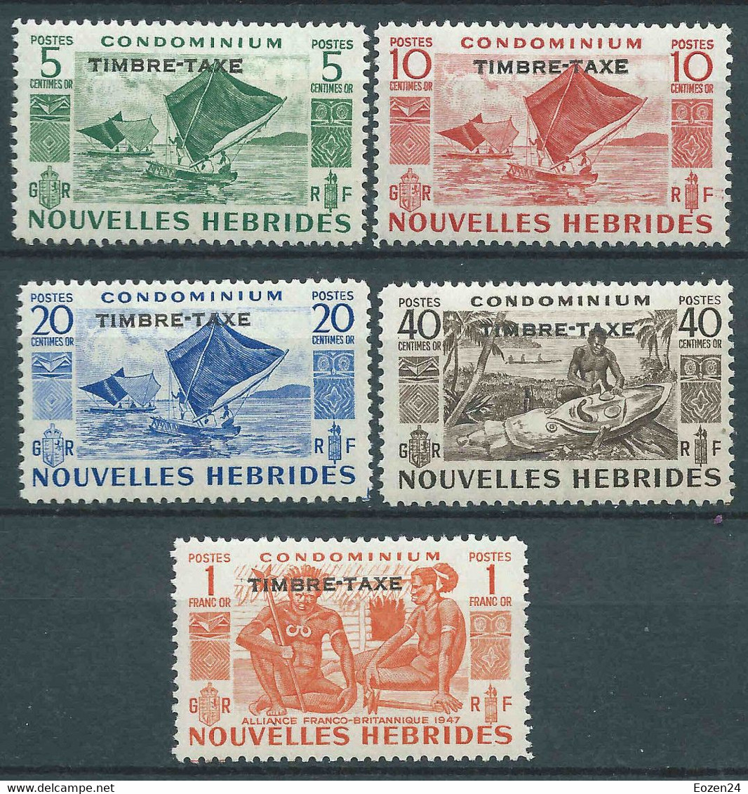 Nouvelles Hébrides - 1953 - Timbres Taxe- N° 26 à 30  - Neuf ** - MNH - Segnatasse