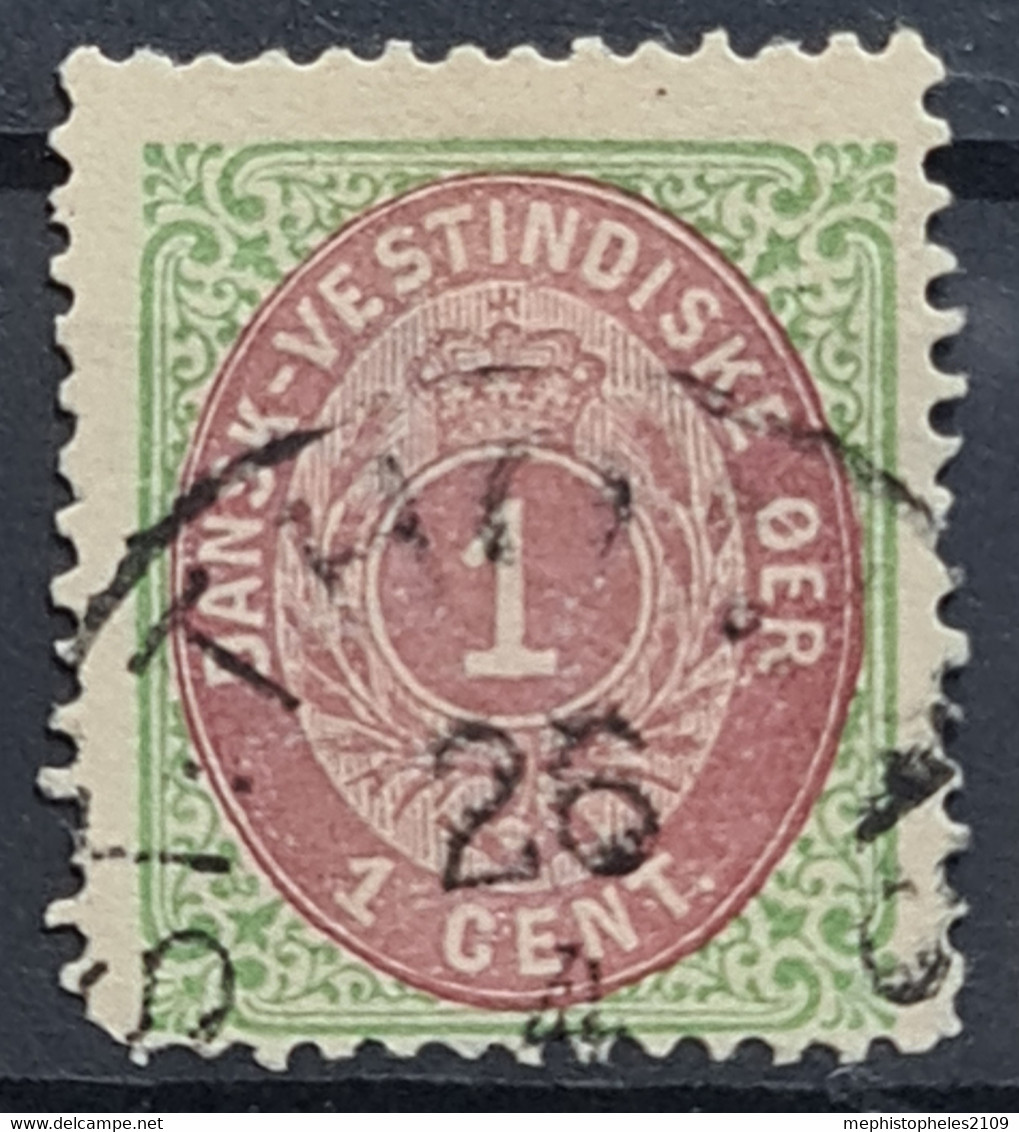 DANISH WESTINDIES 1874 - Canceled - Sc# 1 - Dänische Antillen (Westindien)