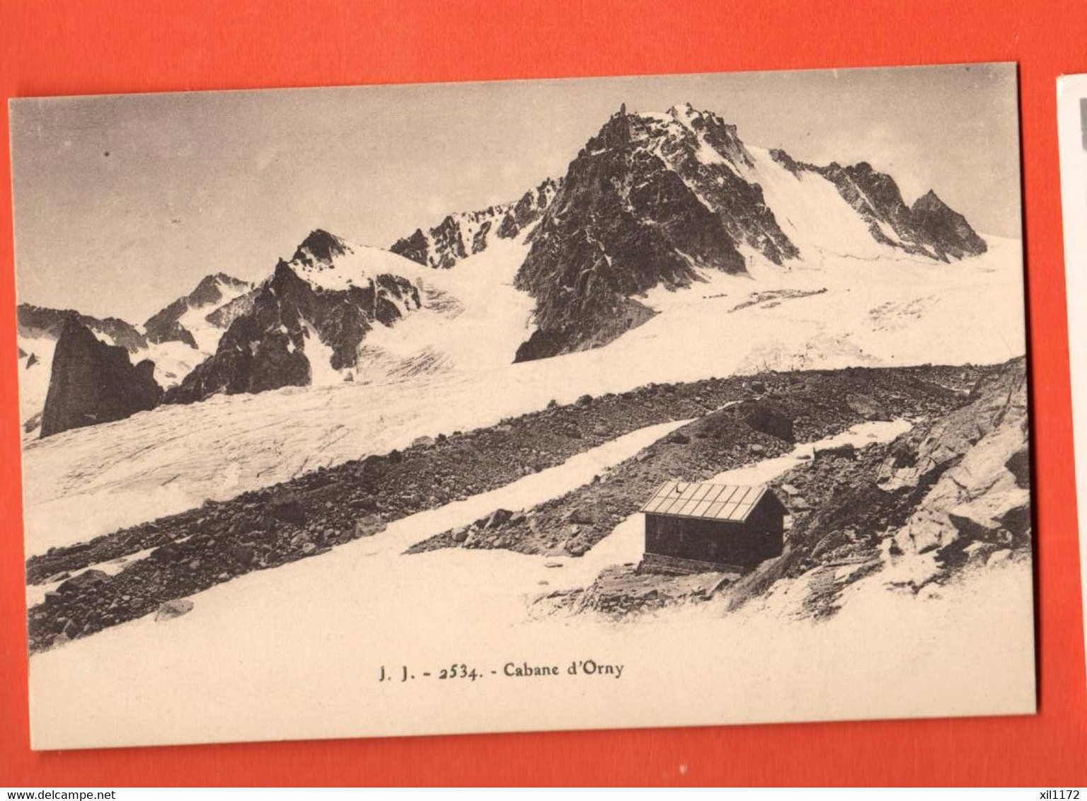 DAQ-05  Cabane D'Orny Sur Champex Avec Tampon De La Cabane. Cachet Martigny-Orsières Ambulant 1927. Jullien 2534 - Martigny