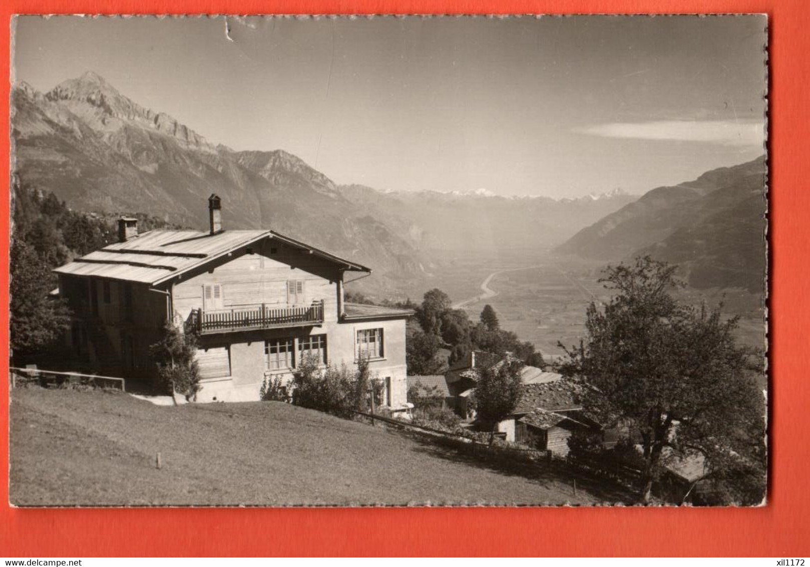 DAQ-03 RARE Ravoire Sur Martigny Le Cottage. Cachet Ravoire 1953  Darbellay 859 - Martigny