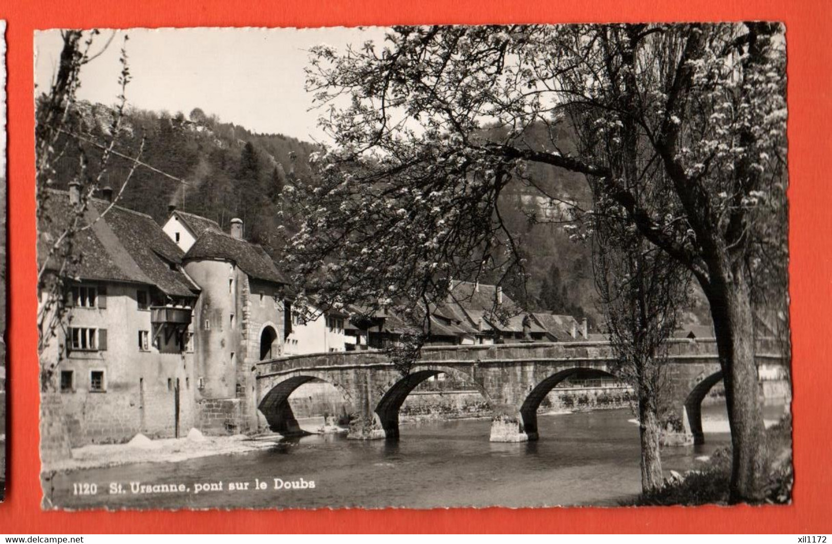 DAQ-19  St.-Ursanne  Pont Sur Le Doubs  Circulé 1960  Enard 1120 - Saint-Ursanne