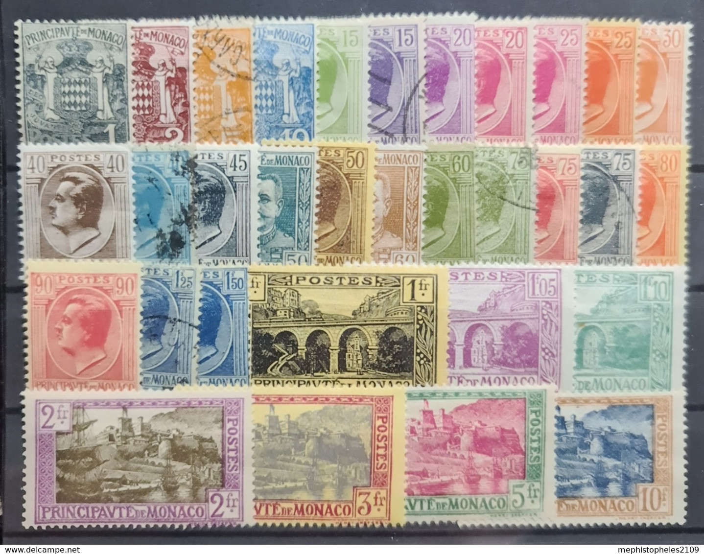 MONACO 1924-33 - MLH/canceled - Sc# 60, 61, 63-92 - Neufs