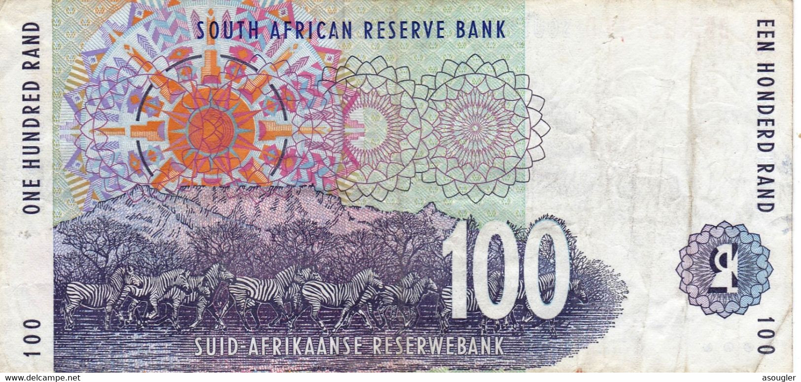 South Africa 100 Rand ND 1994 VF P-126a "free Shipping Via Registered Air Mail" - Afrique Du Sud