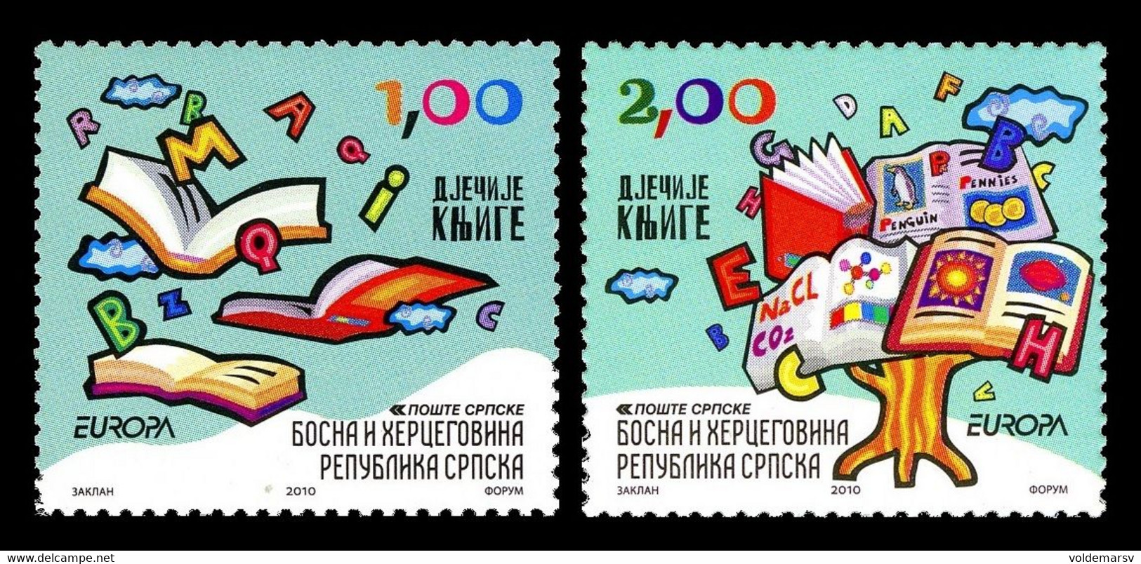 Bosnia And Herzegovina (Serbian) 2010 Mih. 493/94 Europa. Children Books MNH ** - Bosnia And Herzegovina