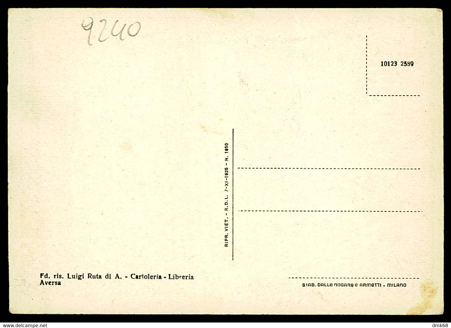 AVERSA - ESTERNO STAZIONE FERROVIARIA - EDIZIONE LUIGI RUTA - 1950s  ( 9240) - Aversa