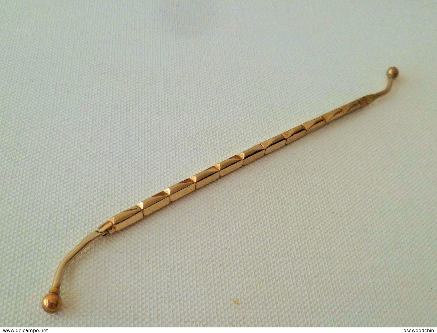 Vintage Flex-Let Gold Filled Expansion Ball End Lady Watch Band Bracelet (# 70) - Montres Gousset