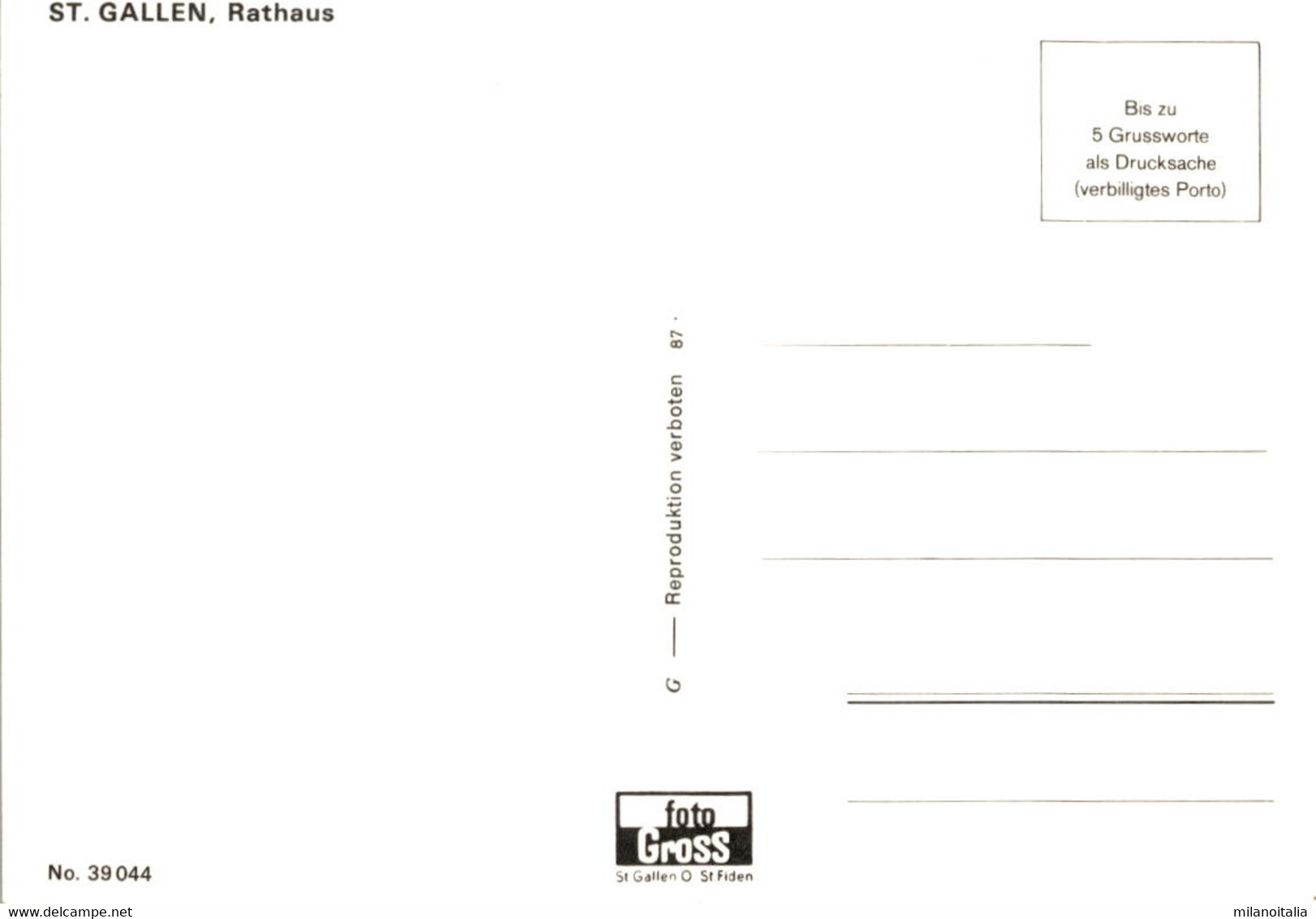 St. Gallen, Rathaus (39044) - Other & Unclassified