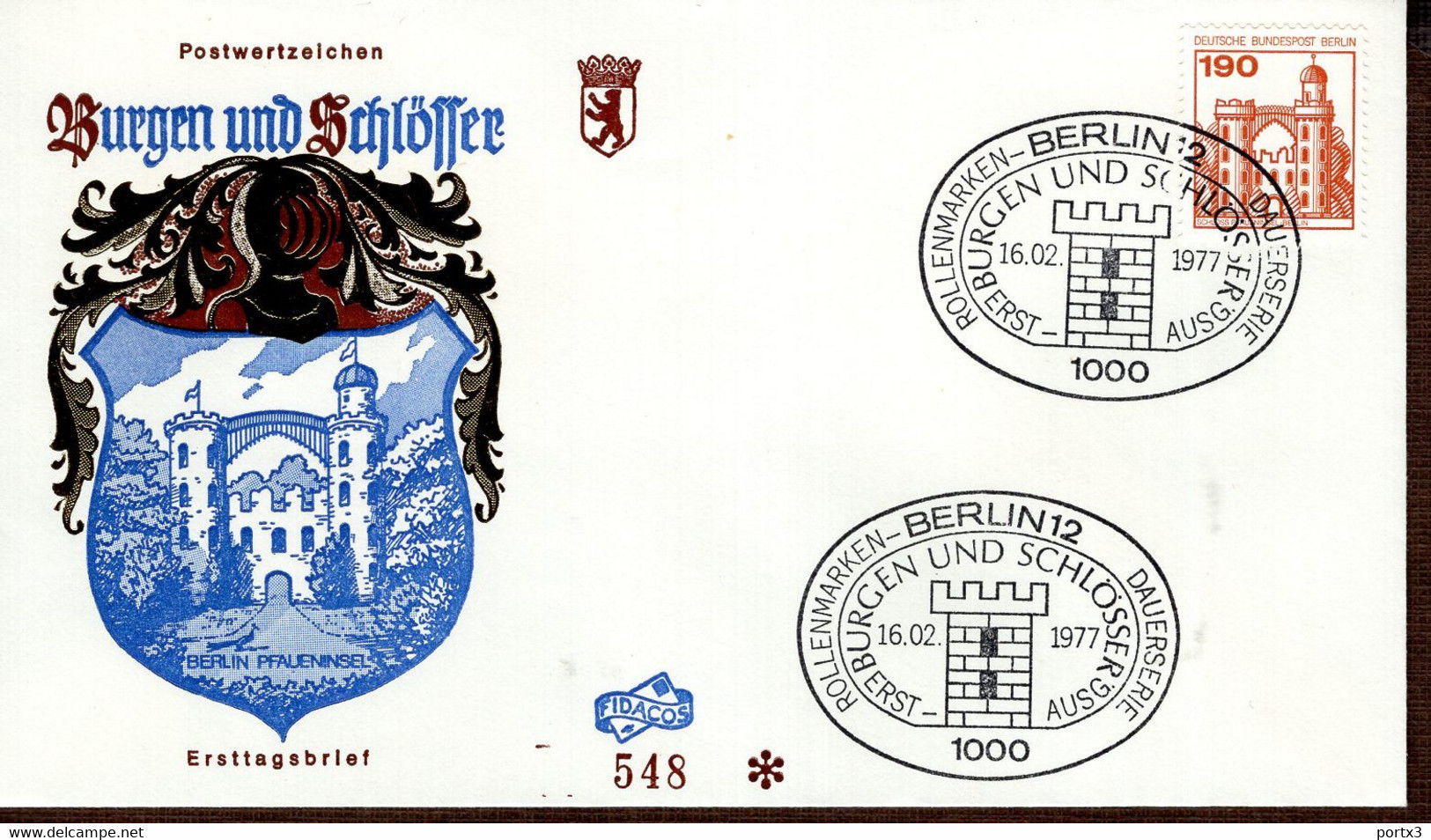 Berlin FDC aus 1977 ex 10 items  gestempelt / used / oblitéré (Berl 019)