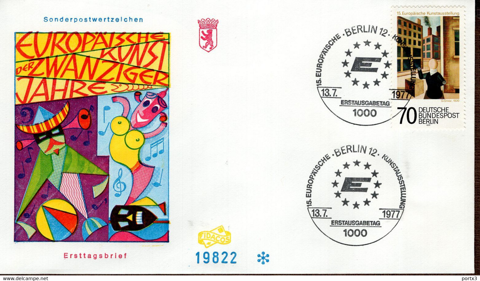 Berlin FDC aus 1977 ex 9 items  gestempelt / used / oblitéré (Berl 020)