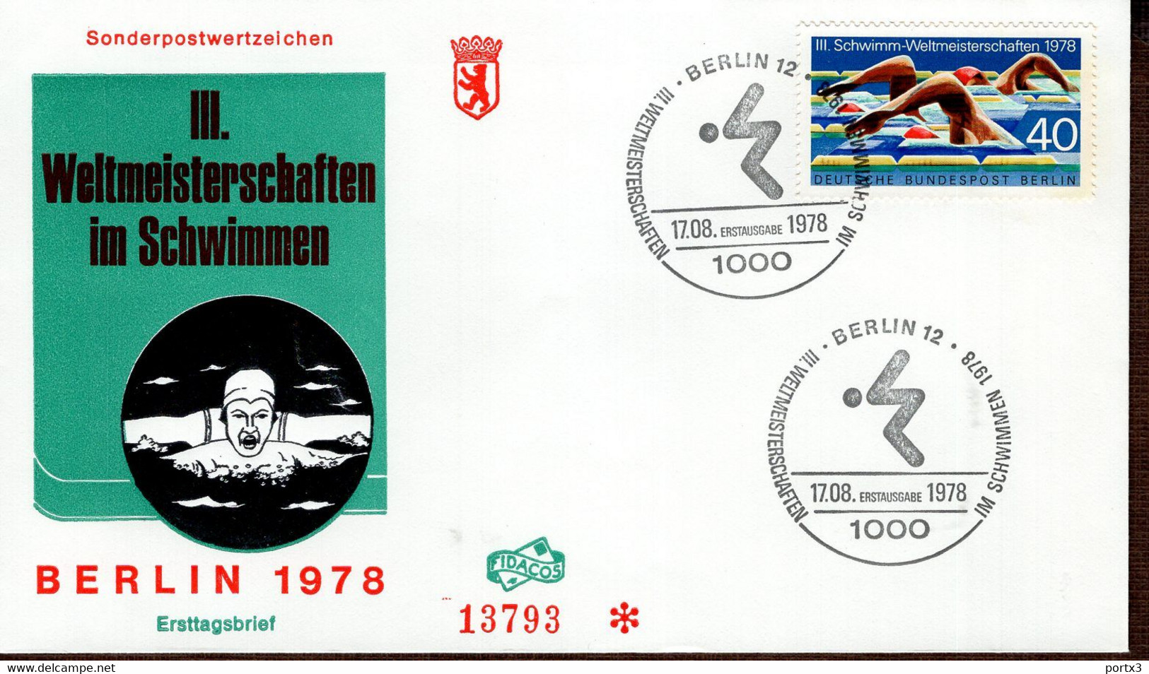 Berlin FDC aus 1978 ex 11items  gestempelt / used / oblitéré (Berl 021)