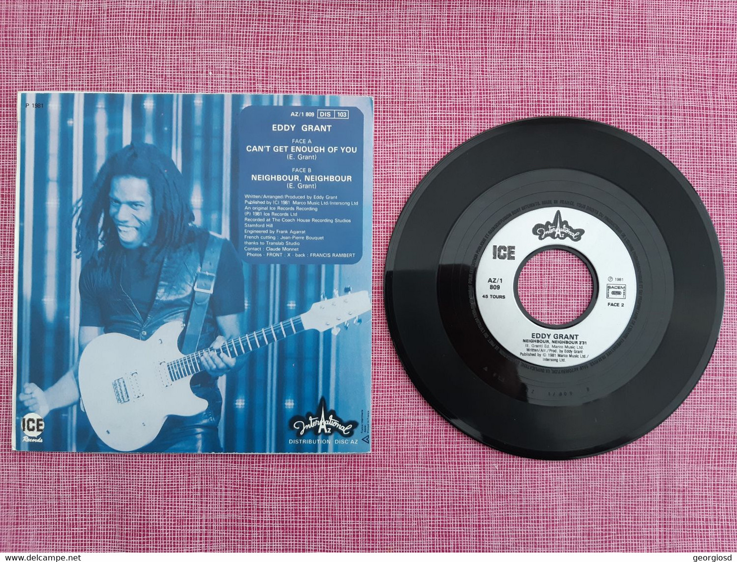 Eddy Grant : Can't Get Enough Of You (45 Tours - 1981) - Reggae