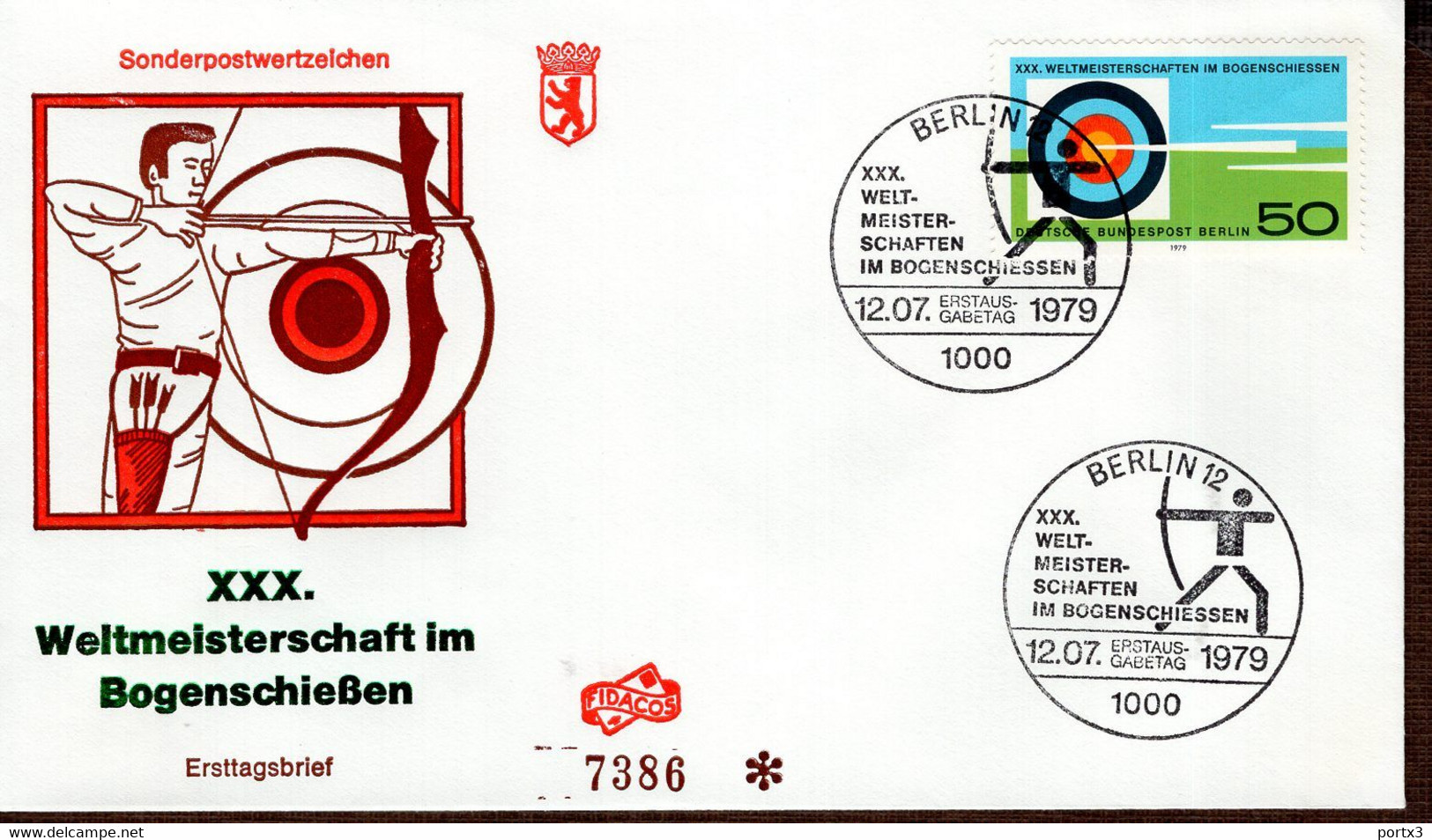 Berlin FDC aus 1979 ex 10 items  gestempelt / used / oblitéré (Berl 022)