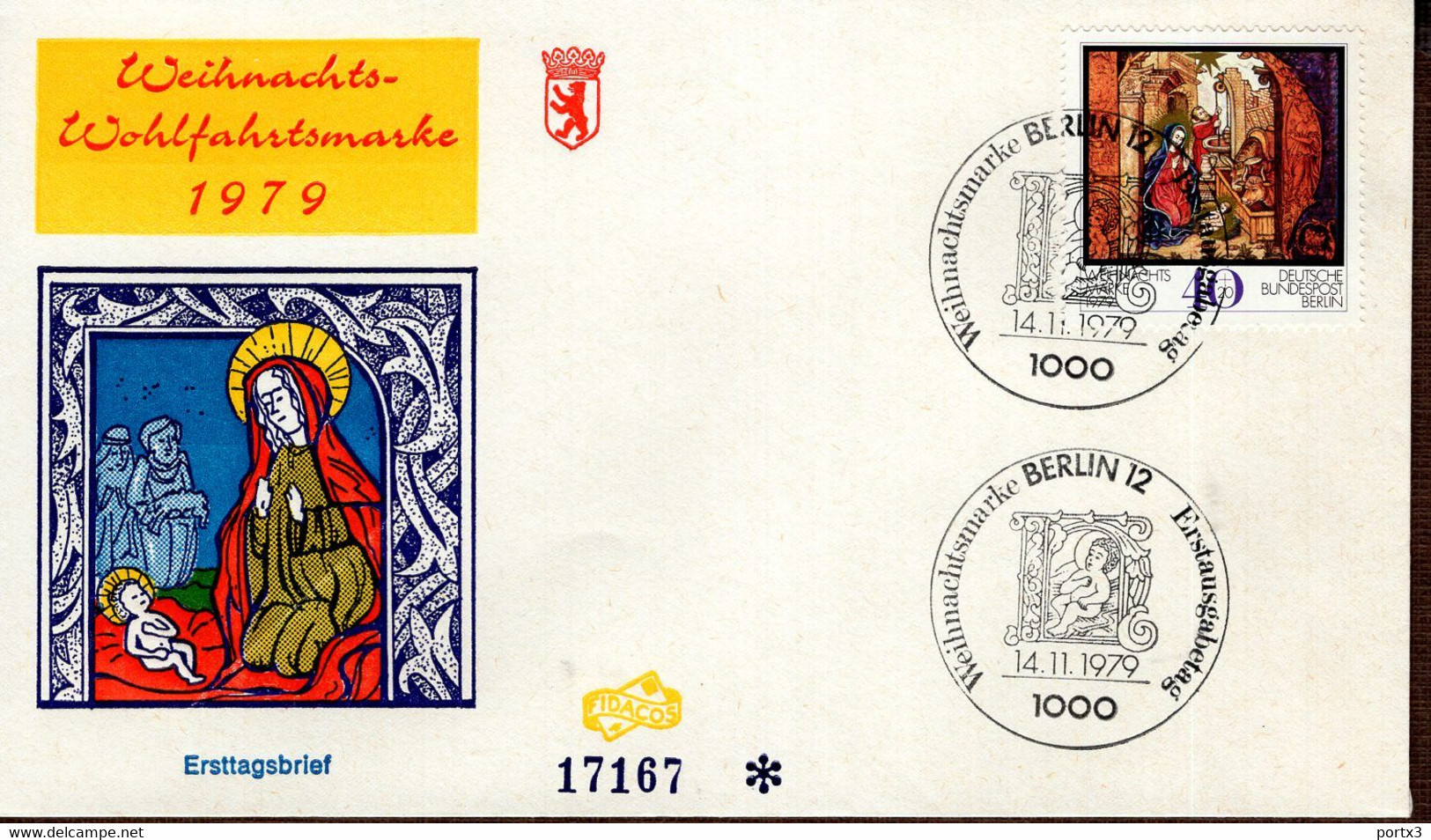 Berlin FDC aus 1979 ex 12 items  gestempelt / used / oblitéré (Berl 023)