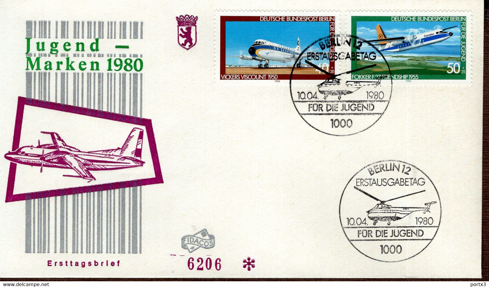 Berlin FDC Aus 1980 Ex 10 Items  Gestempelt / Used / Oblitéré (Berl 024) - 1971-1980