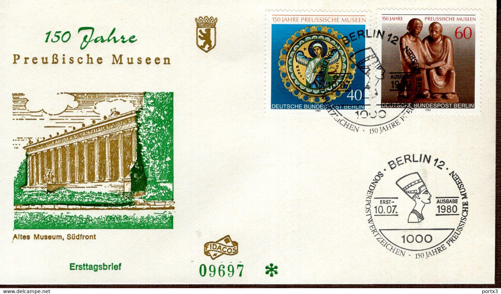 Berlin FDC aus 1980 ex 10 items  gestempelt / used / oblitéré (Berl 024)