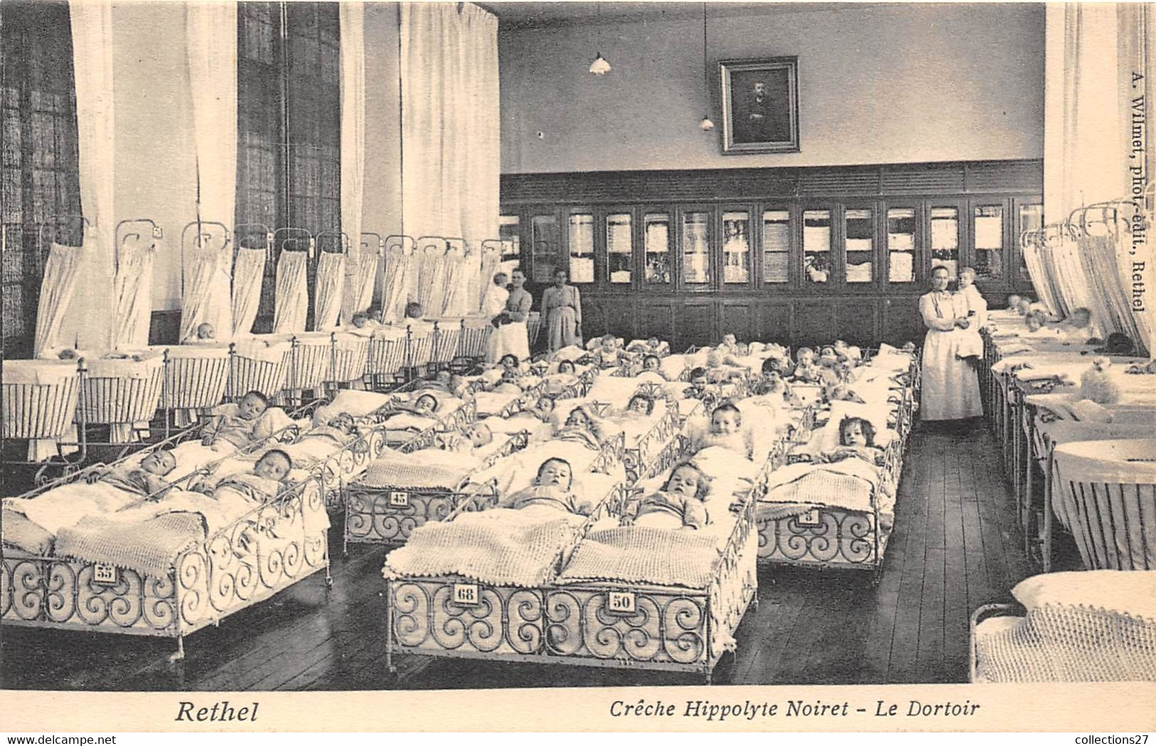 08-RETHEL- CRÊCHE HIPPOLYTE NOIRET, LE DORTOIR - Rethel