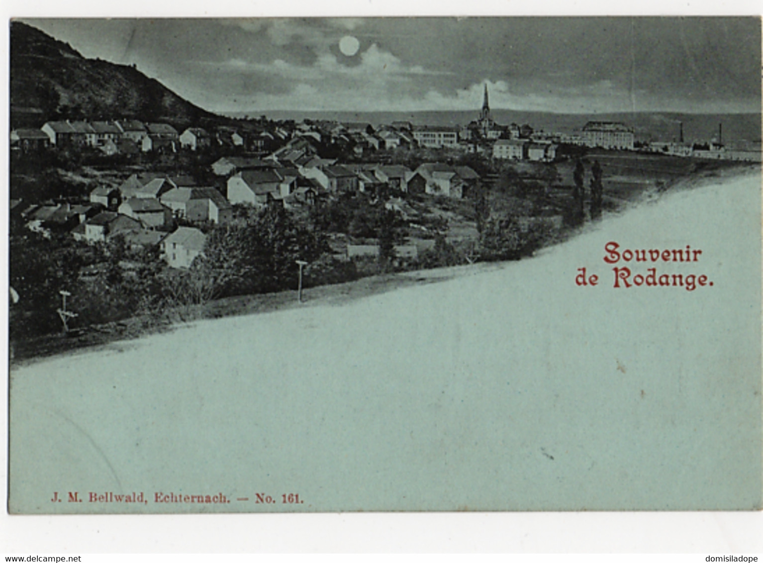 Souvenir De Rodange 1901 - Carte Lune - Rare - Rodange